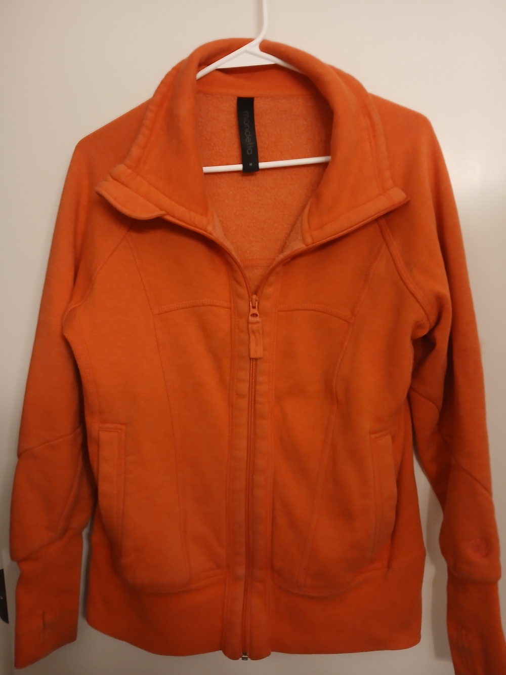 Women’s Orange Full-Zip Fleece Jacket
